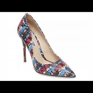 STEVE MADDEN daisie snakeskin stiletto heels